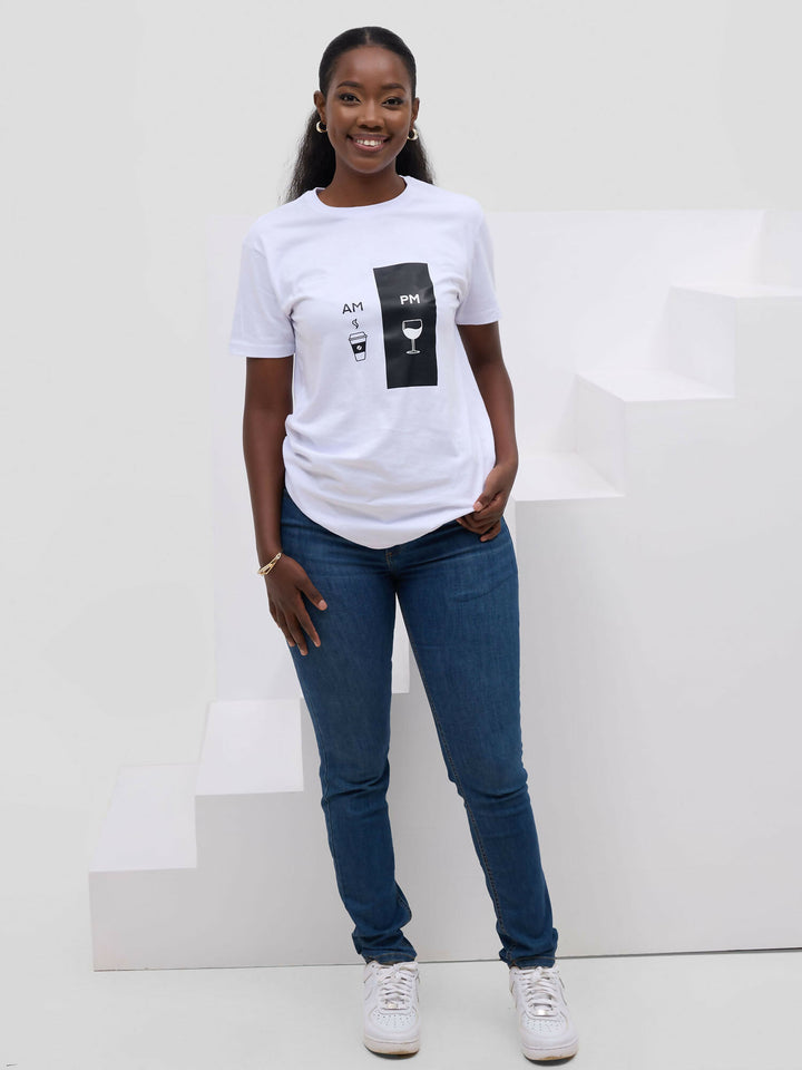 AM/PM Tees T-shirt - White