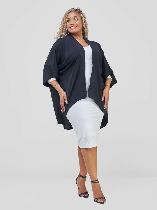 Flowing Grace Kimono - Black