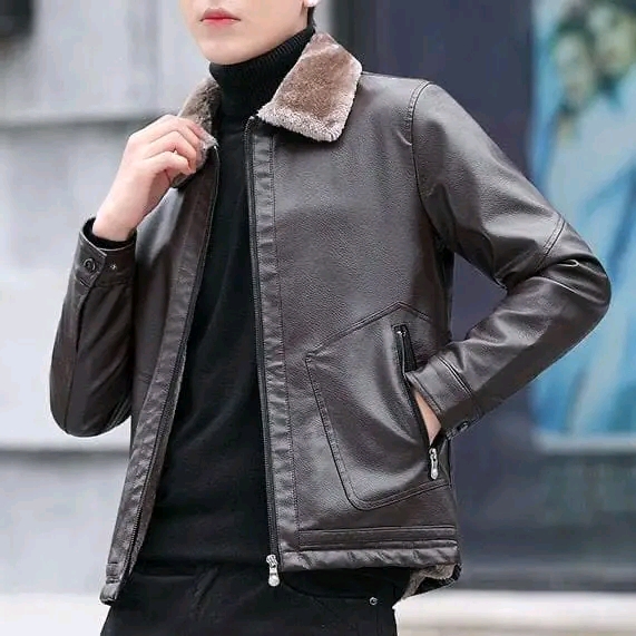 Men Black Leather Jacket
