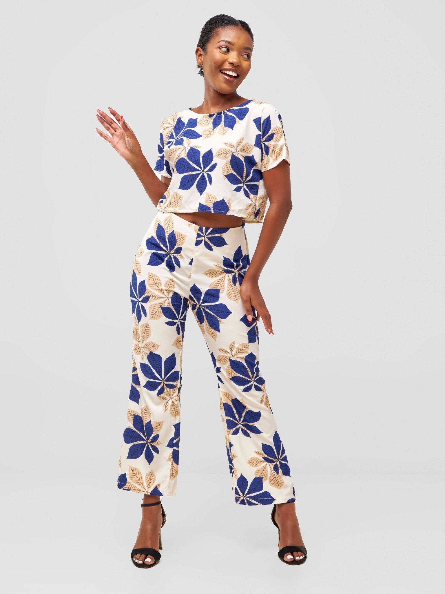 Timyt Urban Wear Bloom Belle Ensemble - Blue Floral
