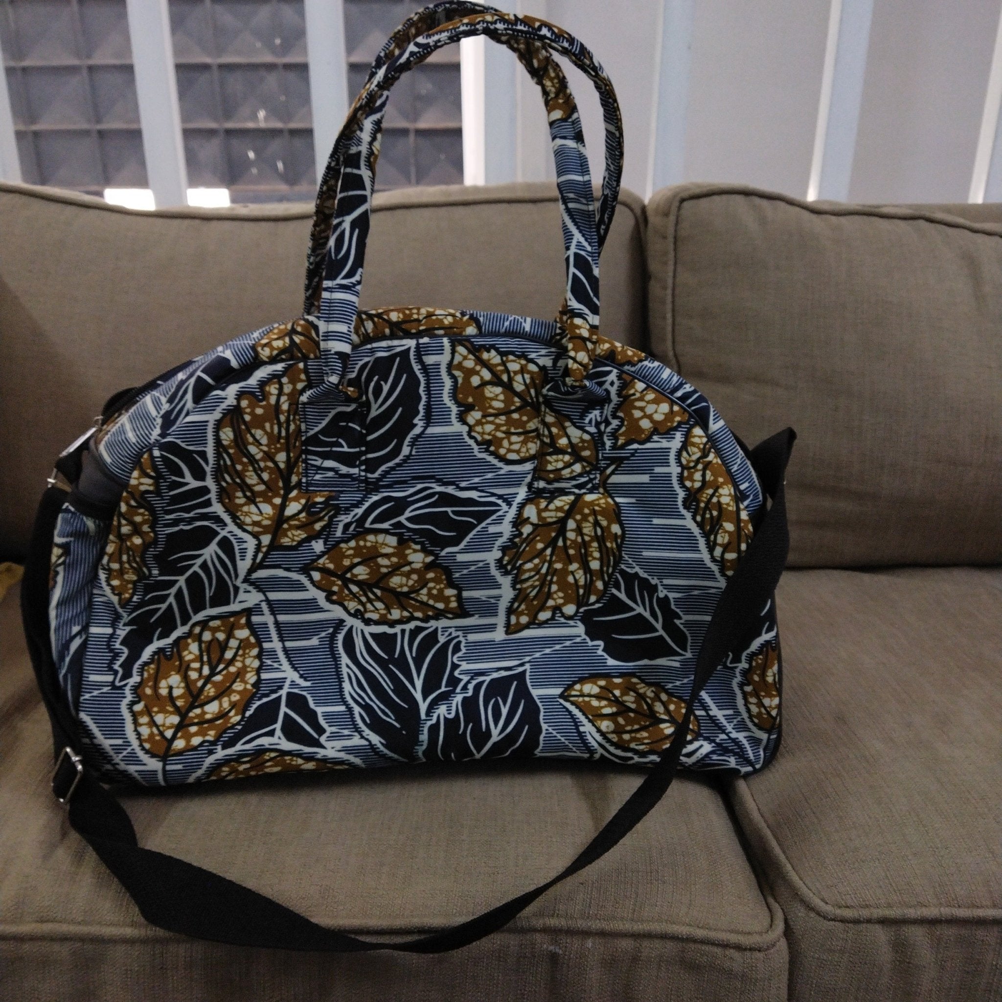 Wsc Pambo Vintara Duffel Bag - Rust Leaf Print