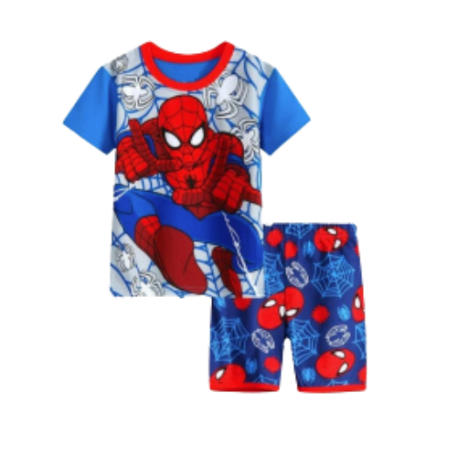 Spider Man Shorts Pajama Set 2 Pc