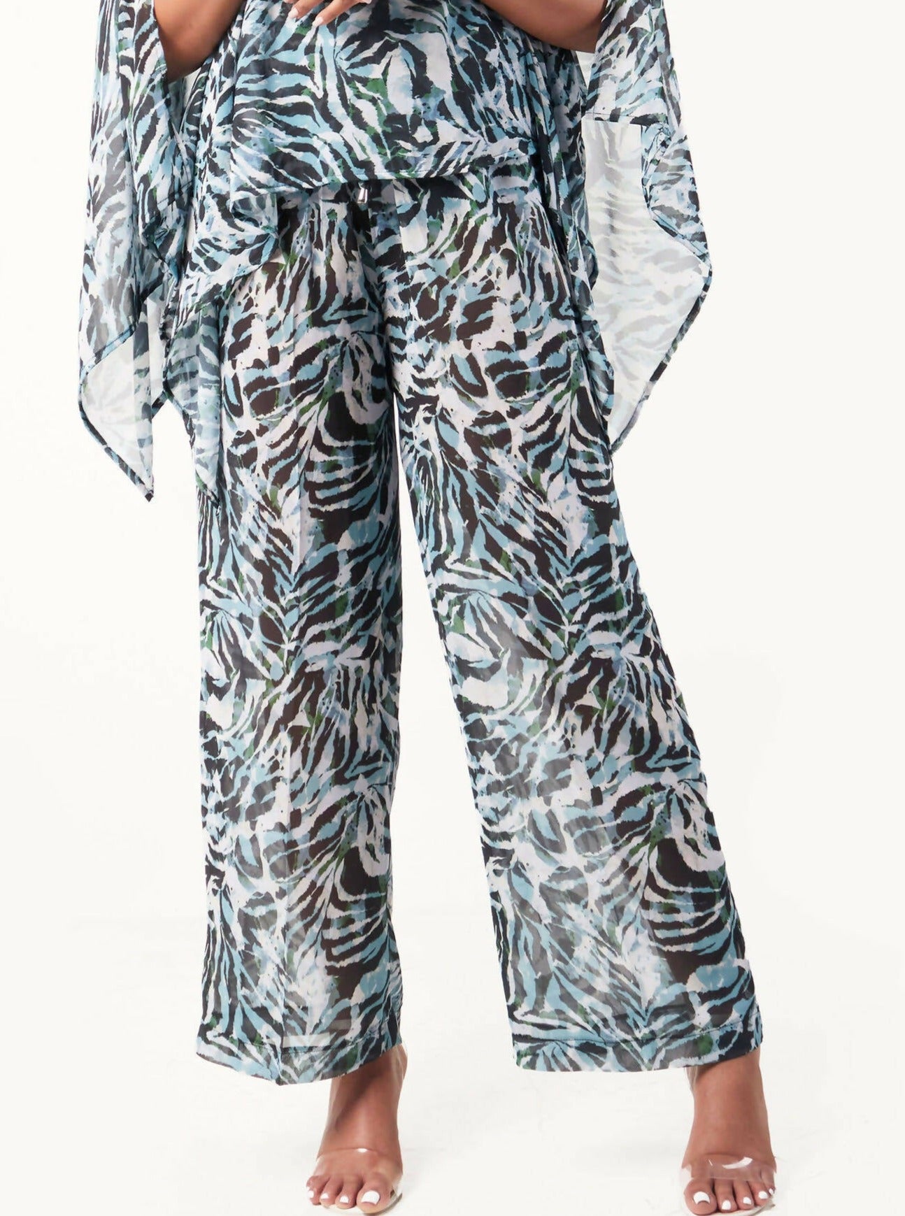 Pastel Trouser - Blue Stripe