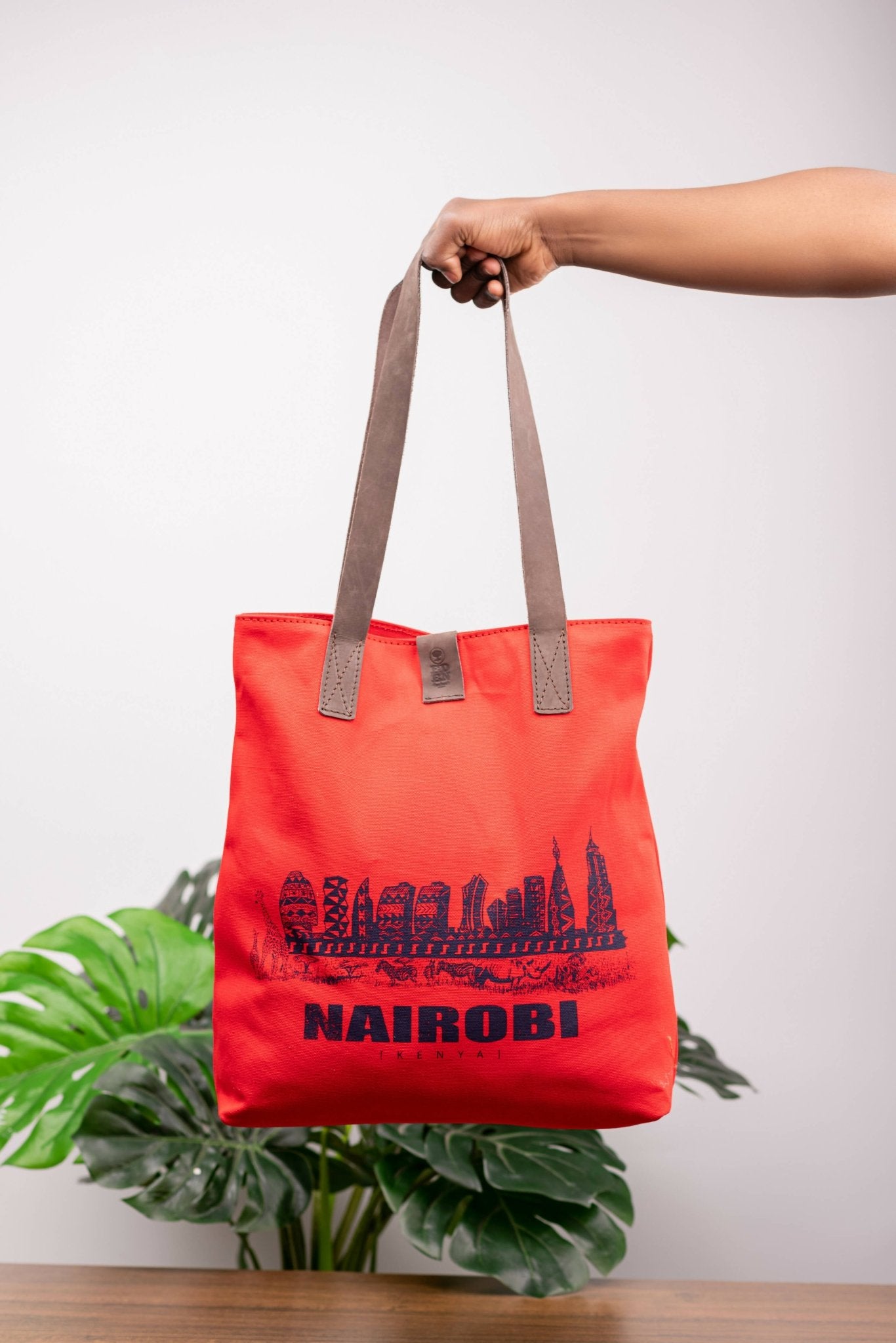 Eden Leather Nairobi Tote Bag - Red