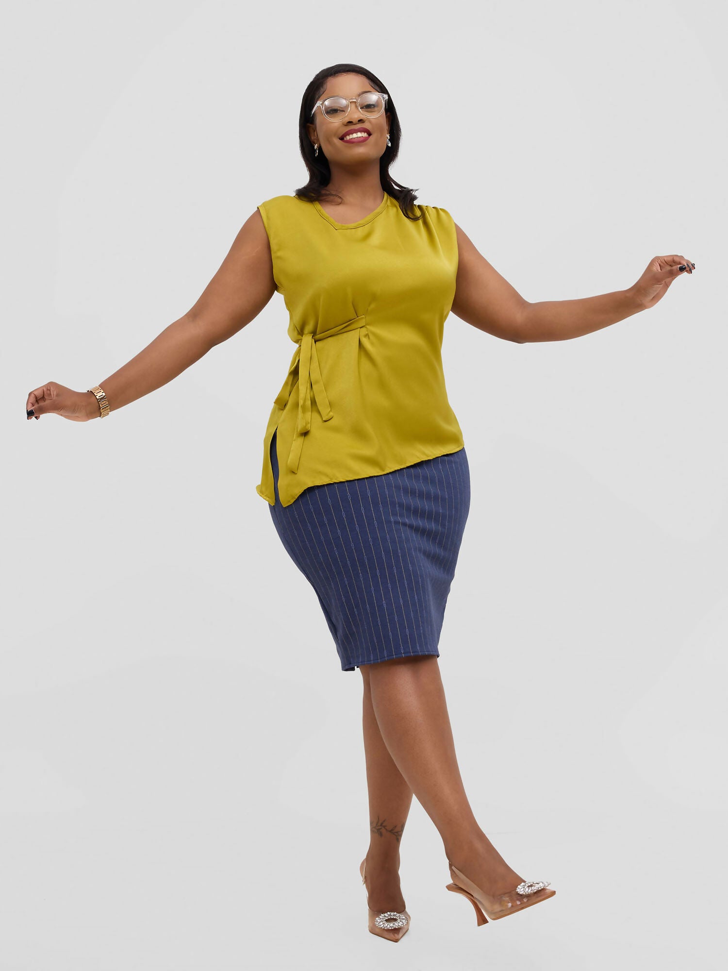 Silk House Collections Racquel Top - Lime