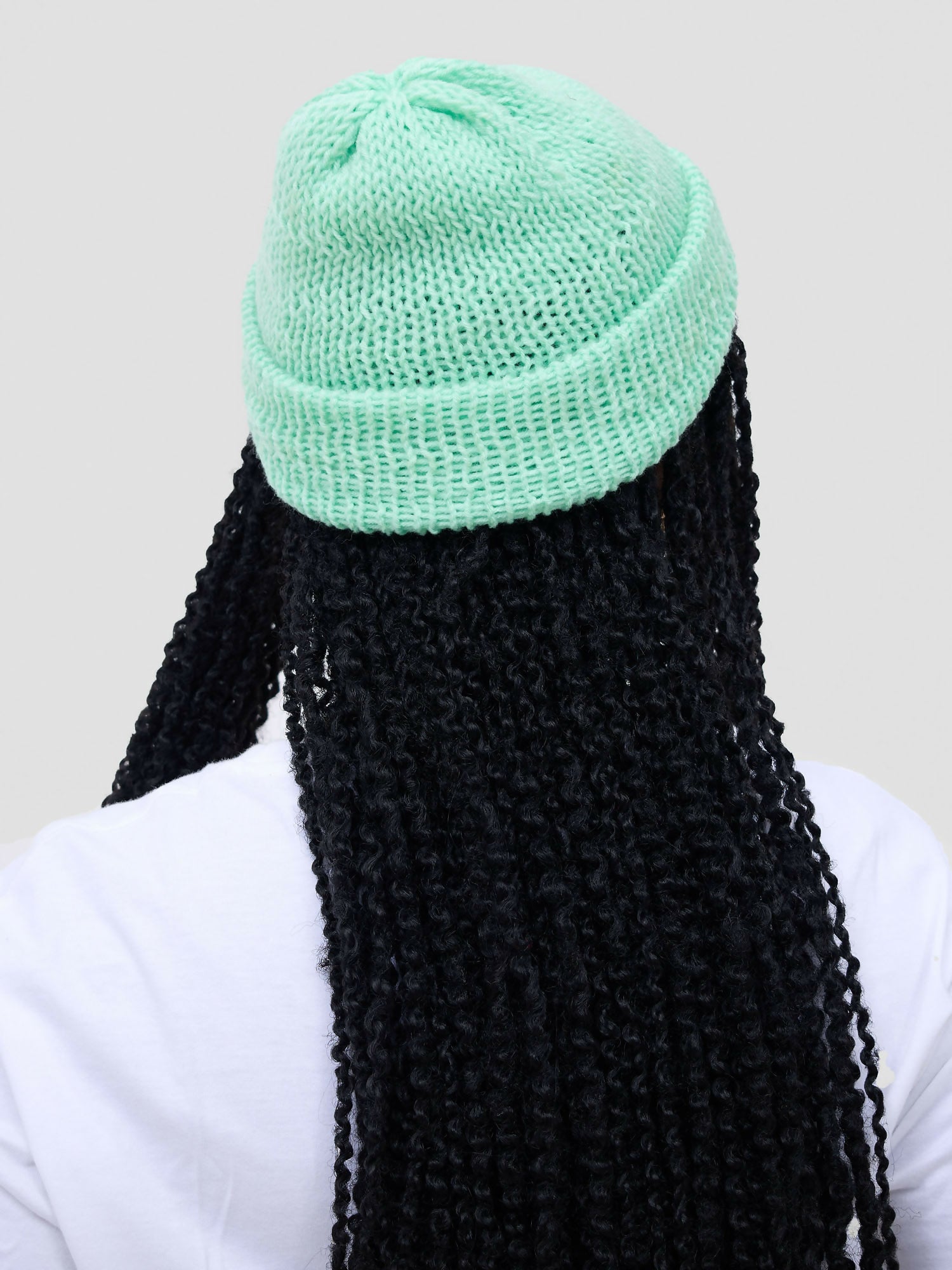 Ogfra Knits Knit Beanien Hat - Mint Green