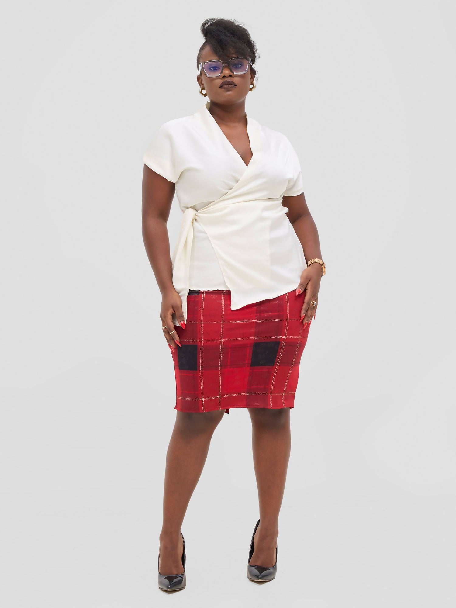 Silk House Collection Koa Top - White