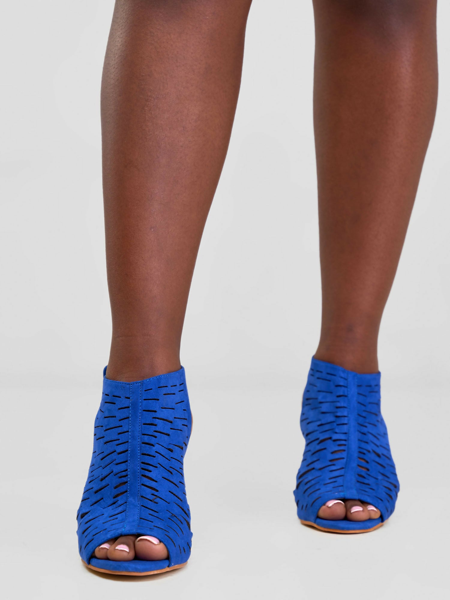 Be Unique Feel Good Boot Chunky Heel - Blue