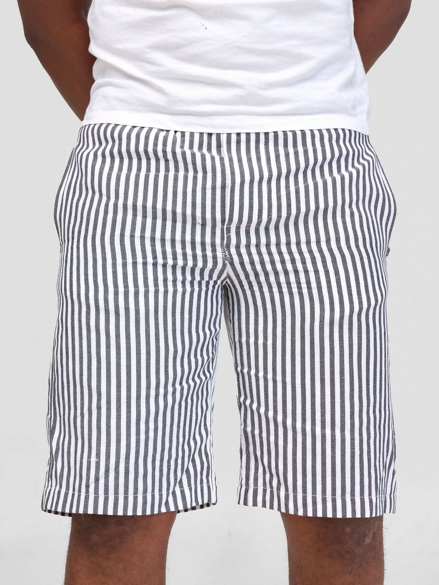 Liquid Lemn Mistari Kikoy Summer Striped Short - Grey