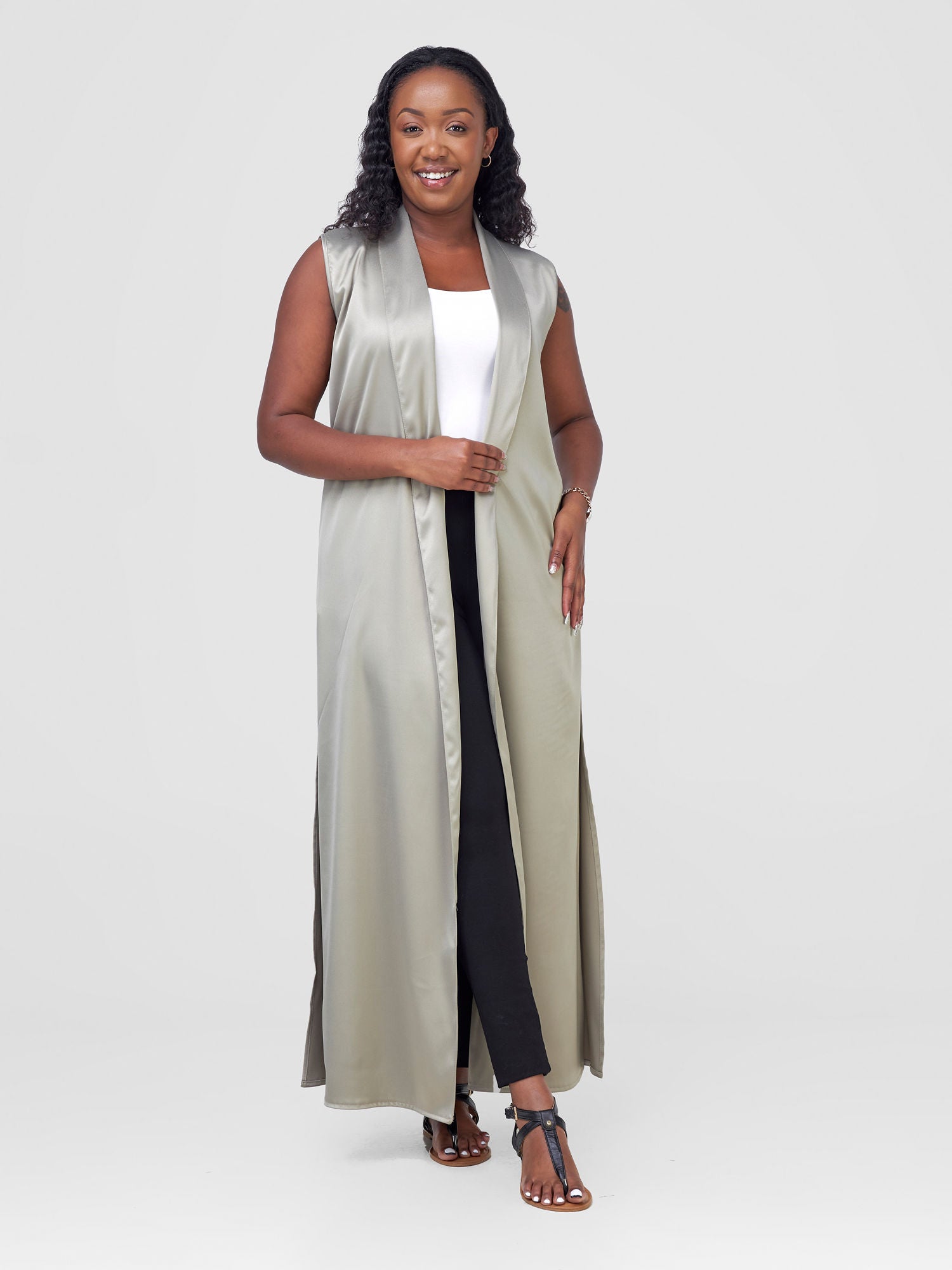 Vivo Sanali Trench Coat - Light Grey