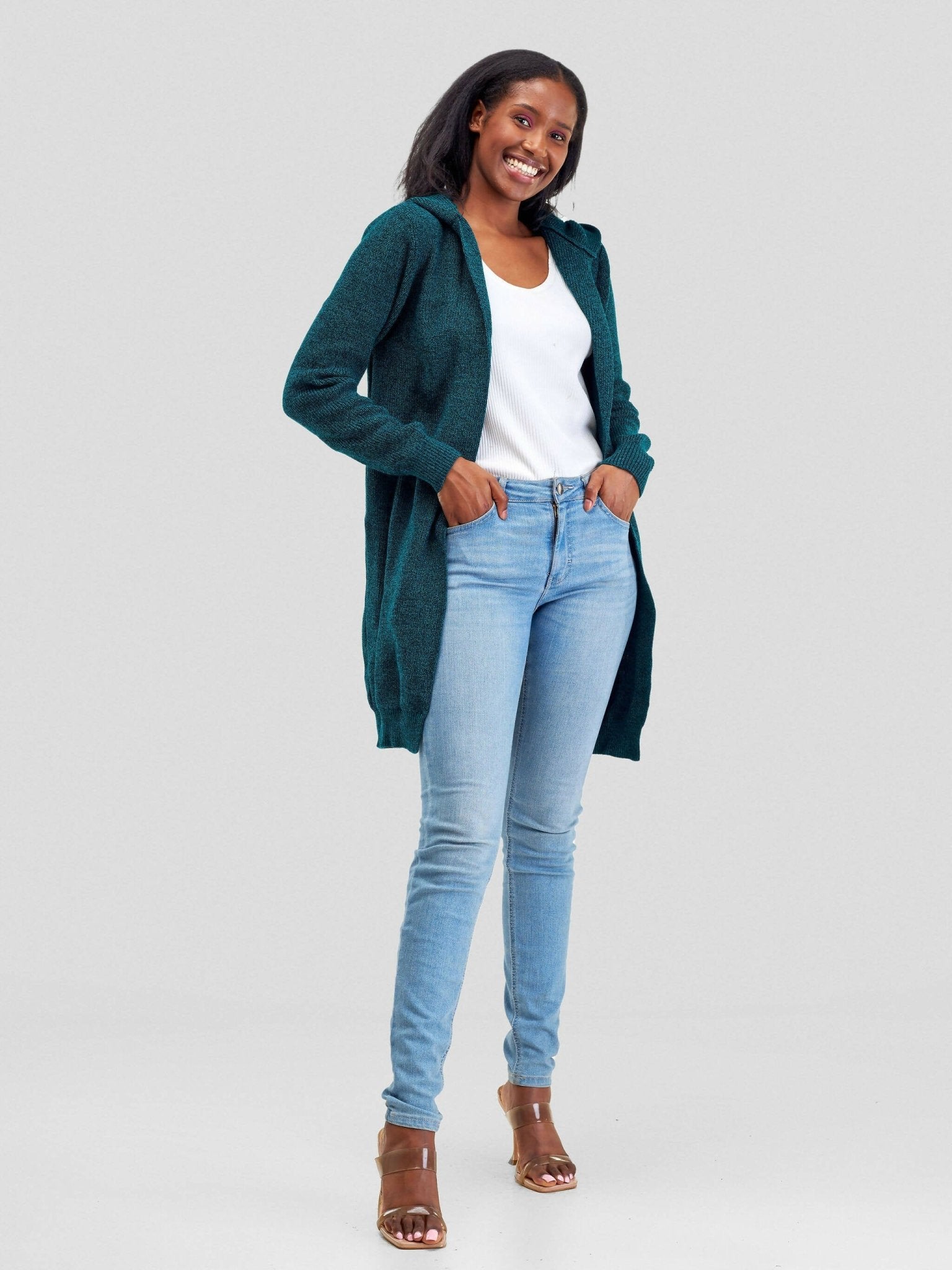 Hooded Sweater - Teal