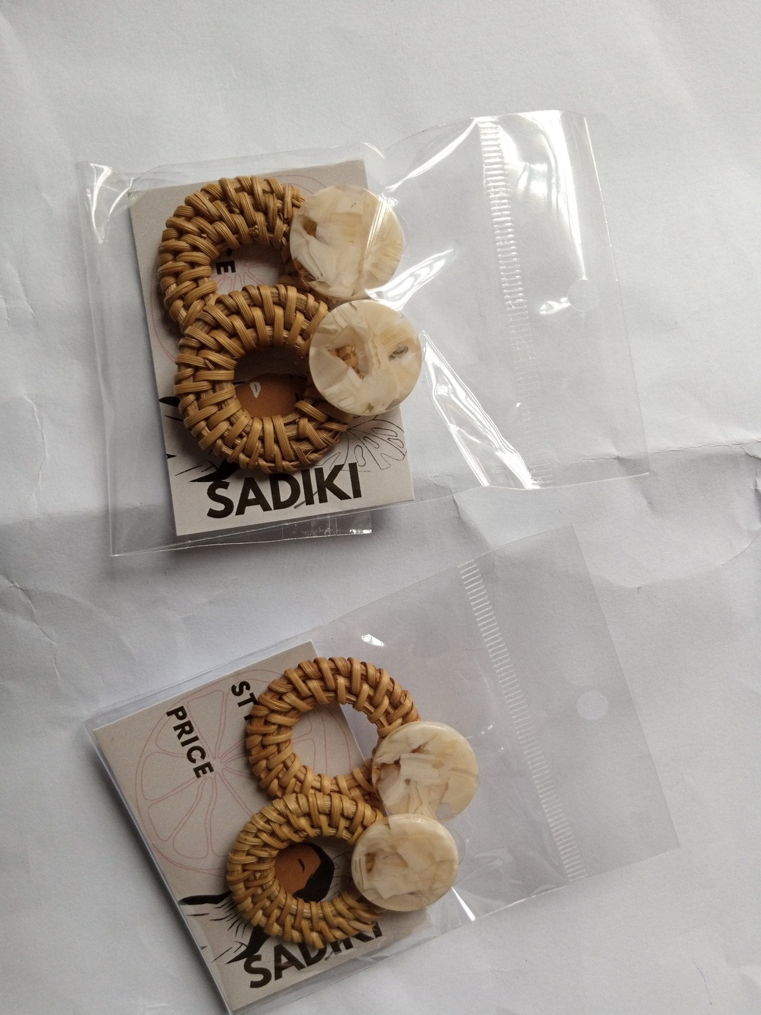 Sadiki Asili Earrings - Taupe