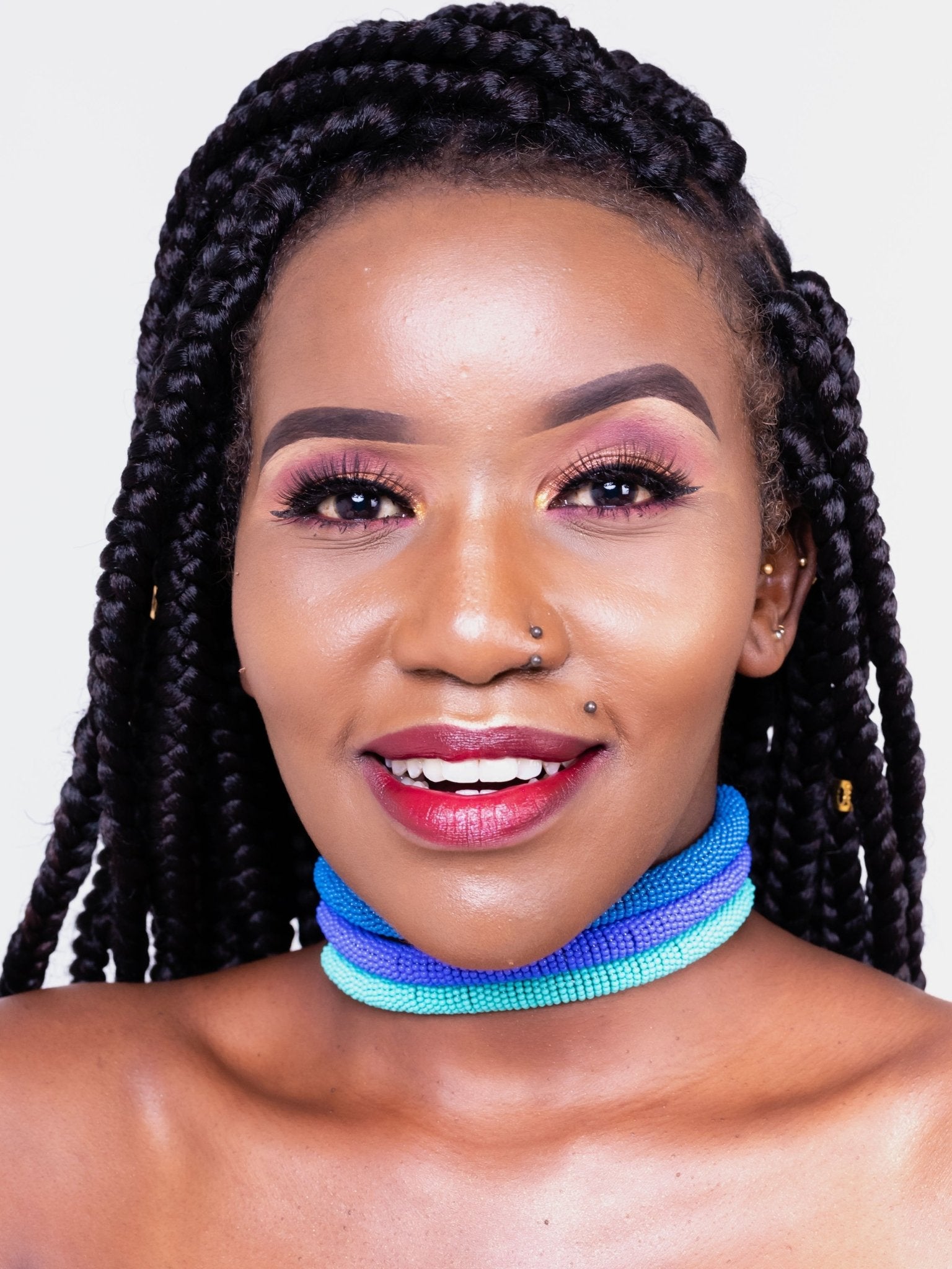 Kawira Tausi Necklace - Blue
