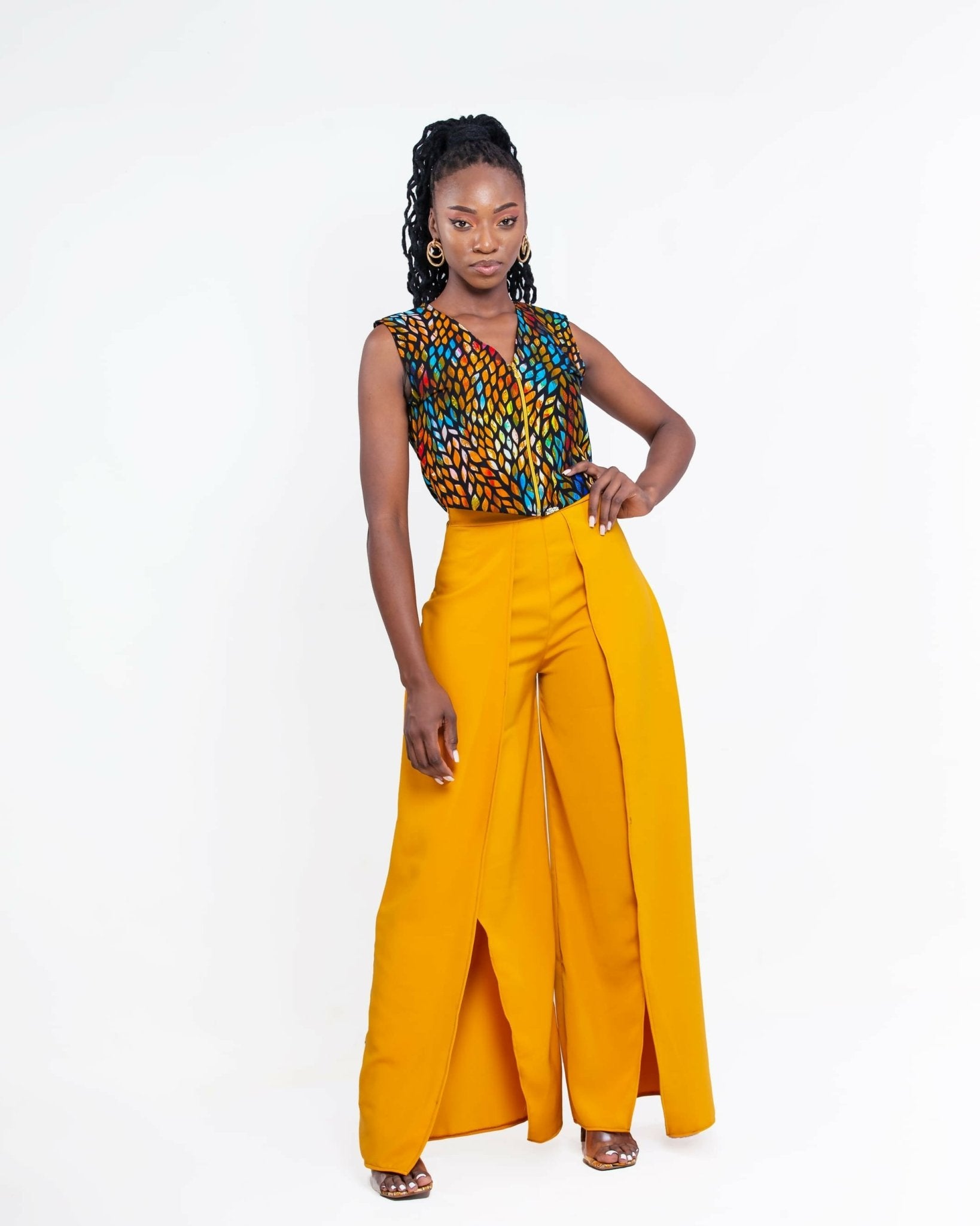 Aura Pant Set - Mustard