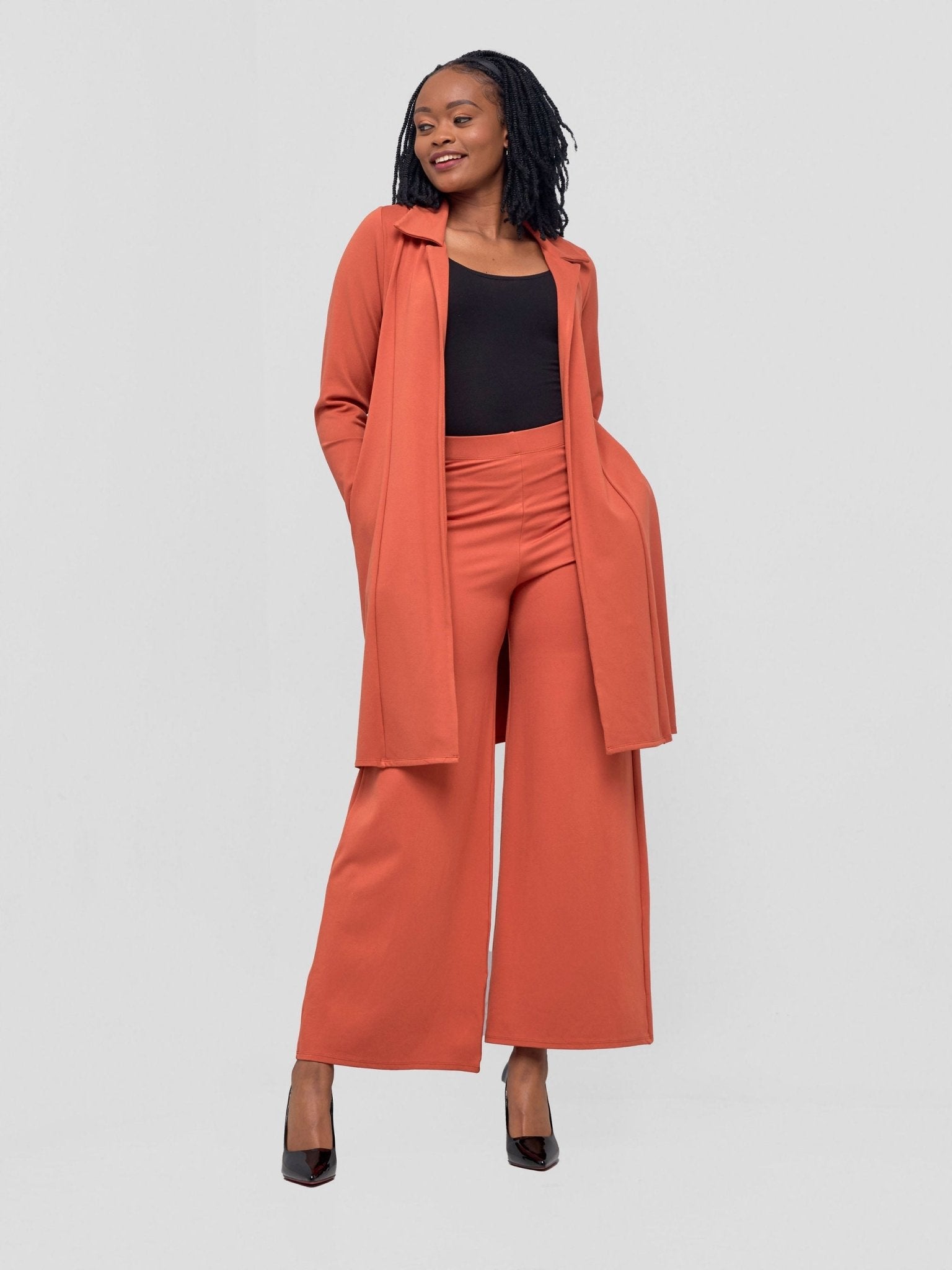 Vivo Basic Trench Coat - Rust