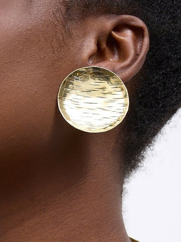 Purely Brass Mali Earring - Brass