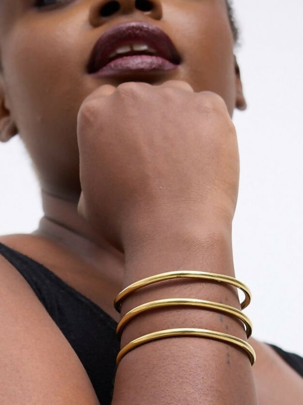 Purely Brass Ahadi 3 in 1 Brass Bracelet - Brass