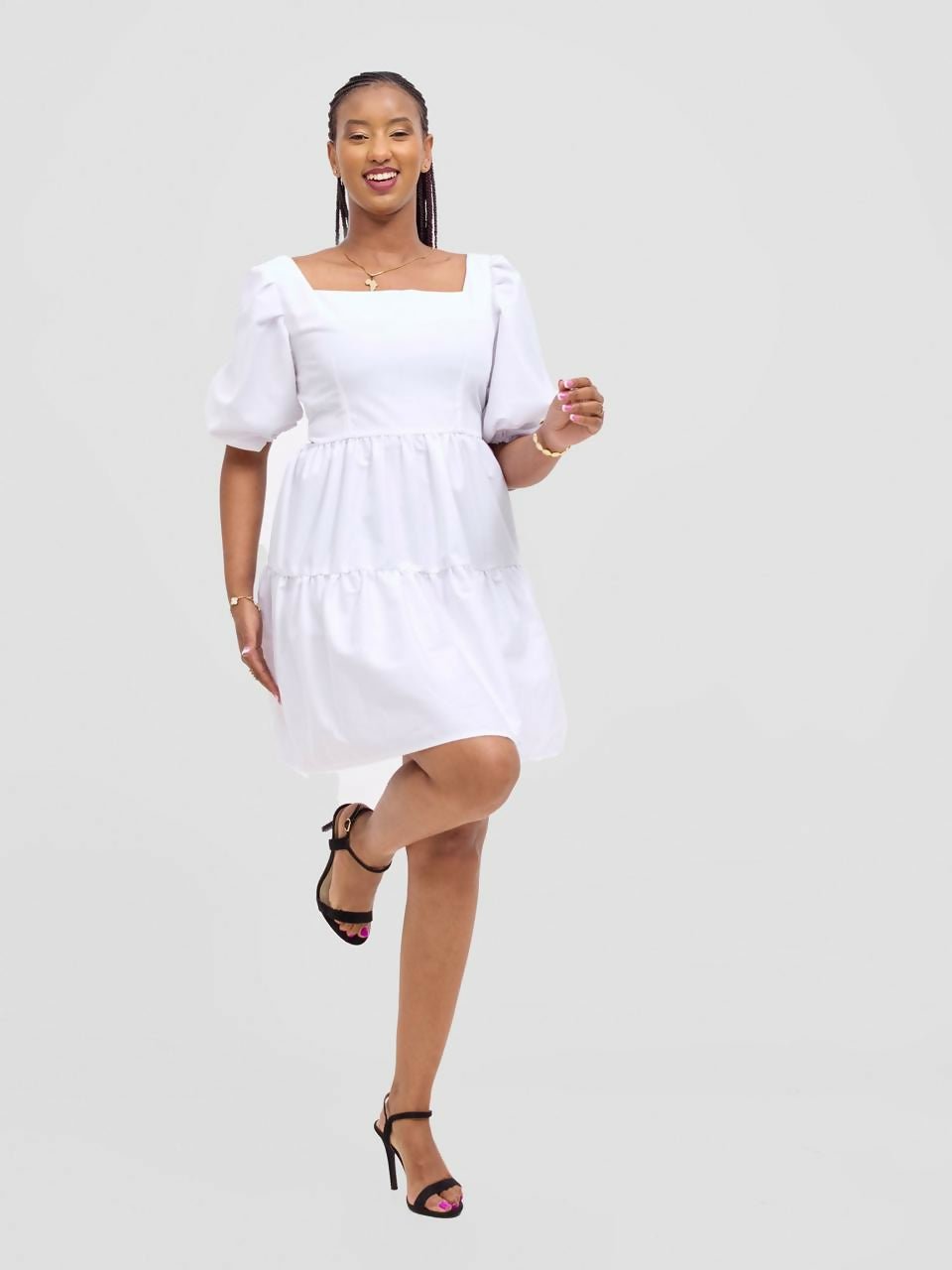 Merli Africa Sage Dress - White