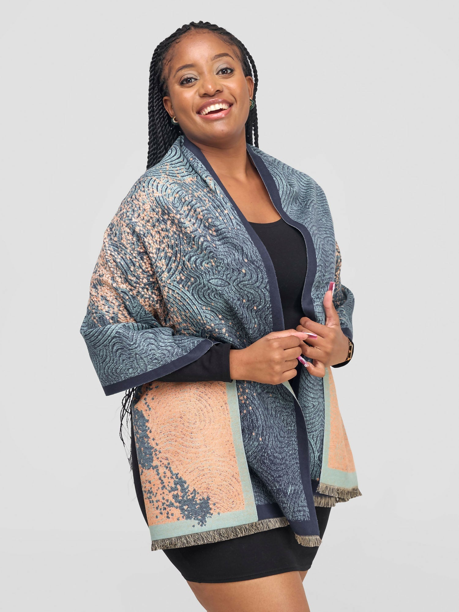 Cashmere Scarf - Blue