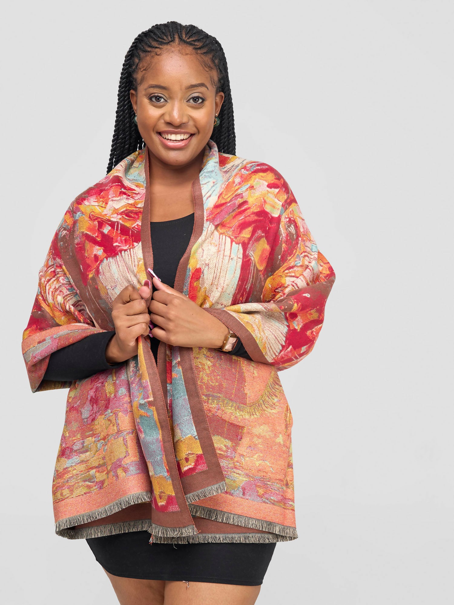Cashmere Shawl - Maroon