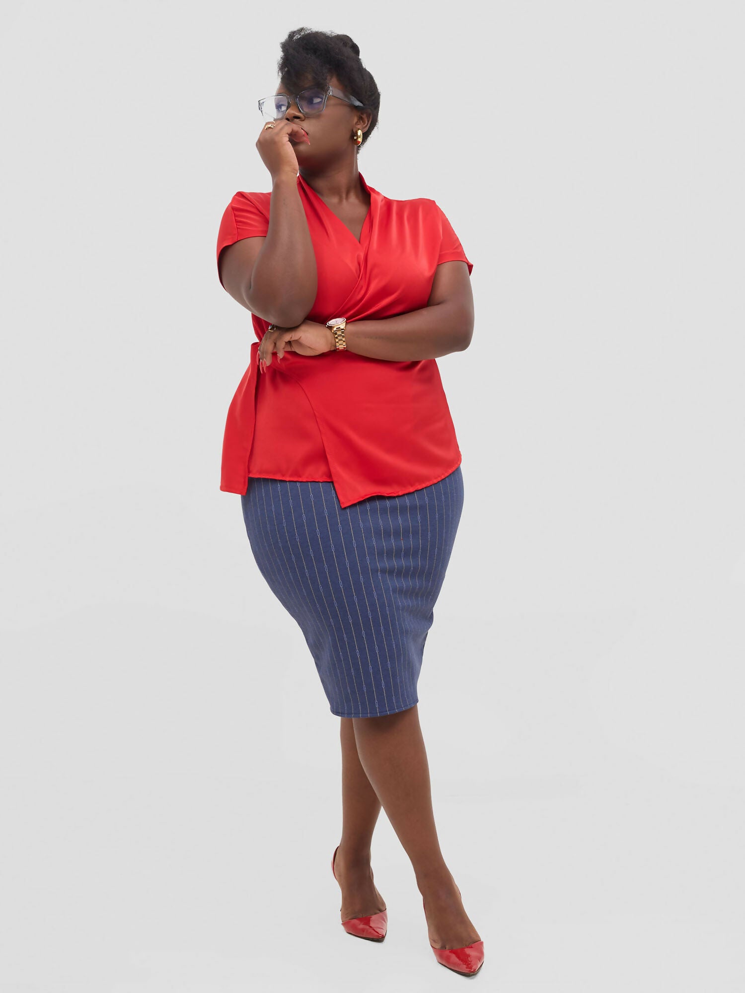 Silk House Collection Koa Top - Red