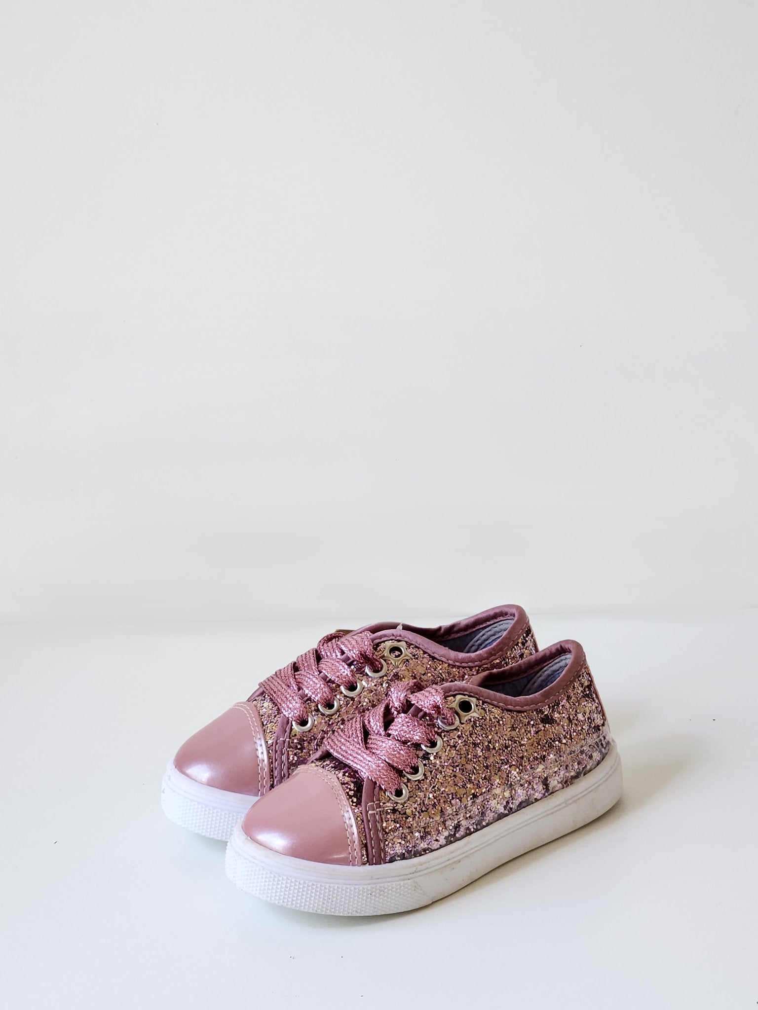 Girls Glitter Trainer Shoe - Pink
