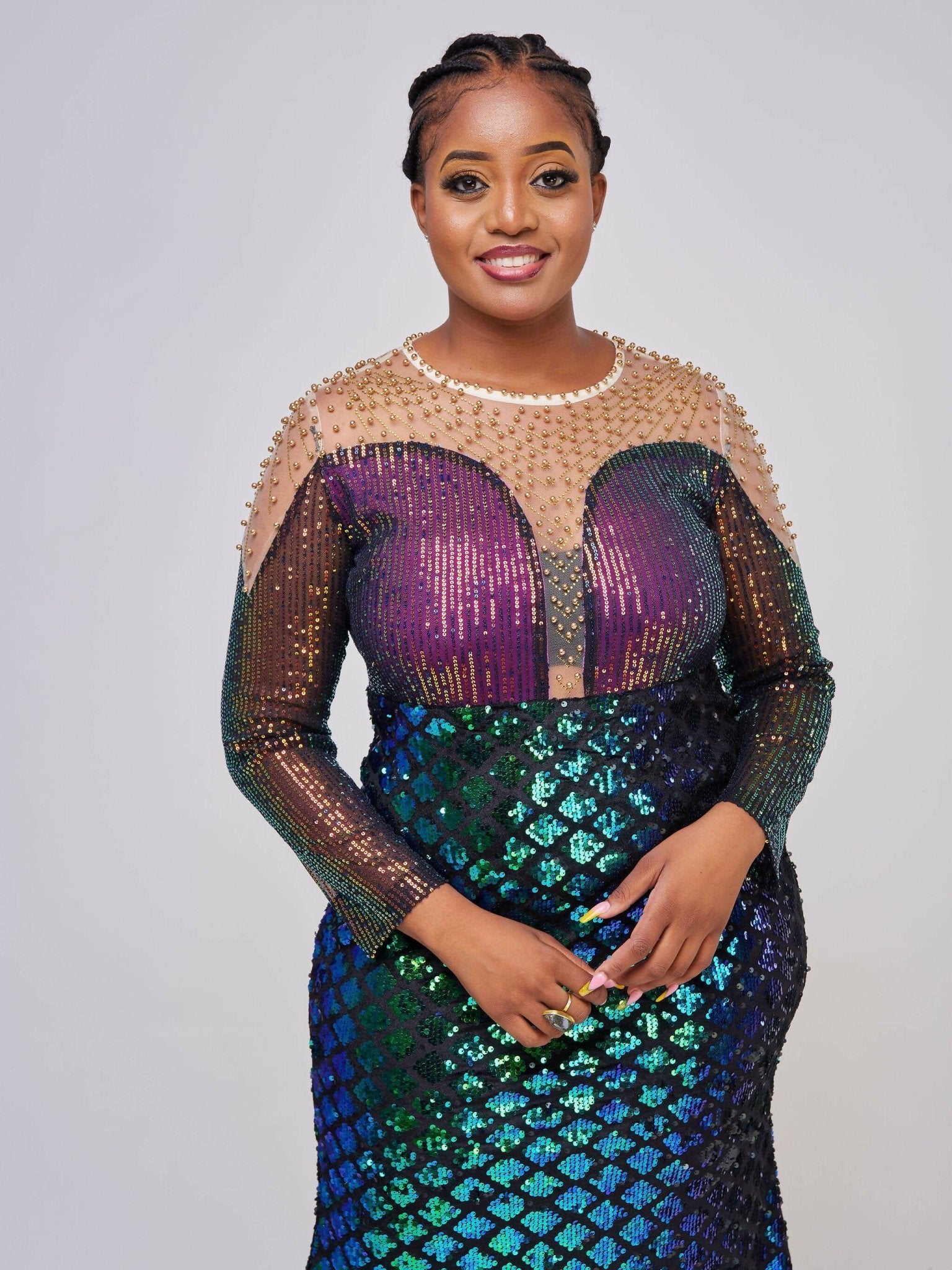 Mermaid Gown - Blue