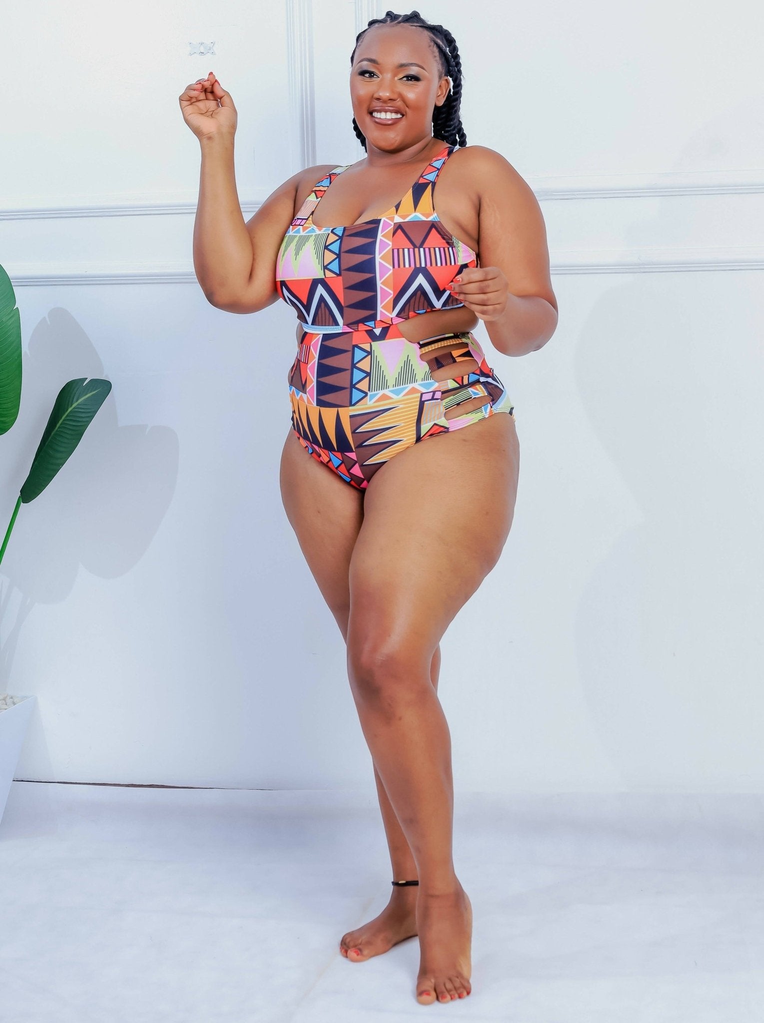 Shells Attic Swimwear Suit Monokini - Orange