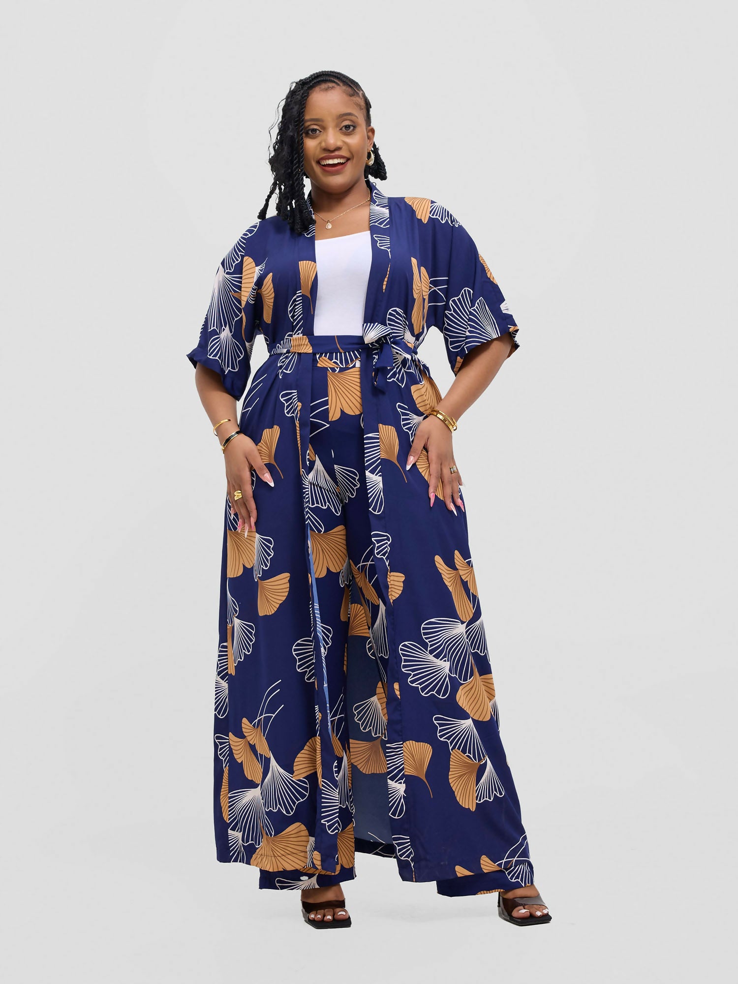 Lizola 2 PC Heaven/Hattie Kimono Set - Multicolored
