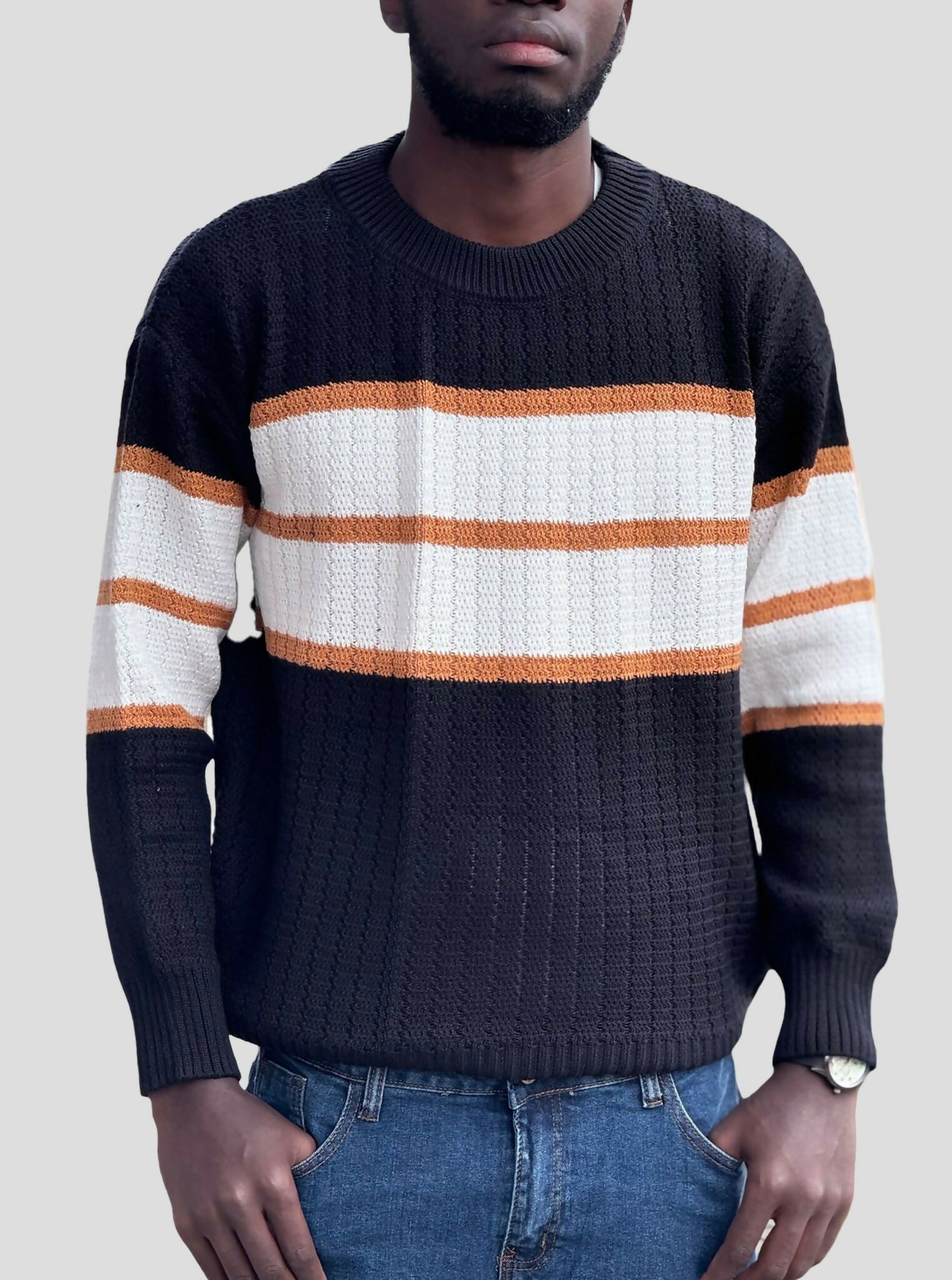 Stylish Brothers Unisex Knitted Sweater - Black