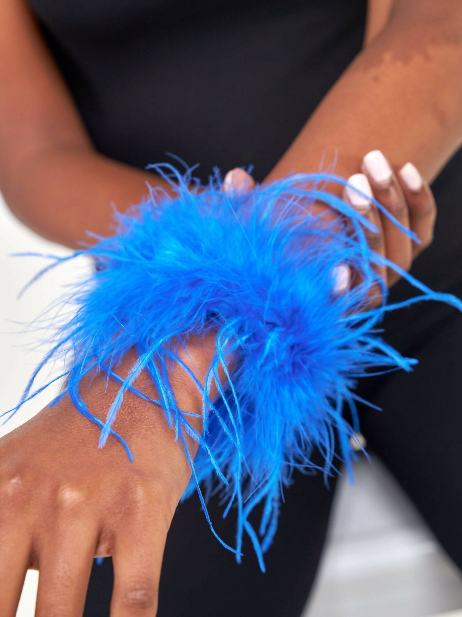 Fur Cuffs - Blue