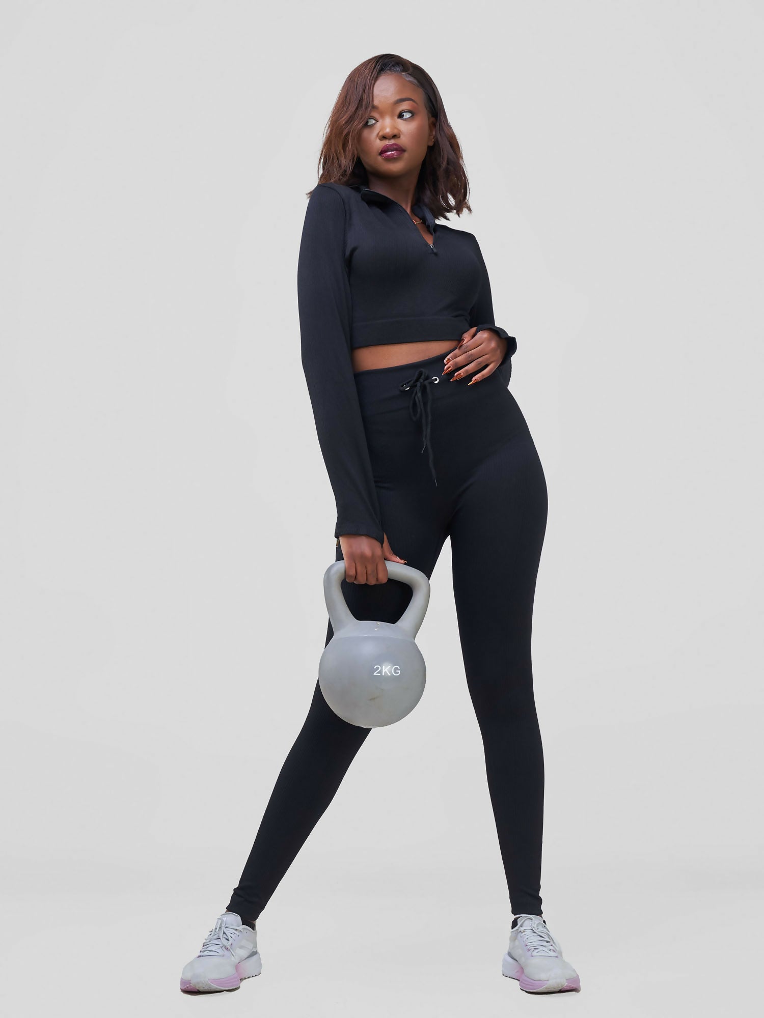 Stylish Sisters Gym Activewear Set - Black