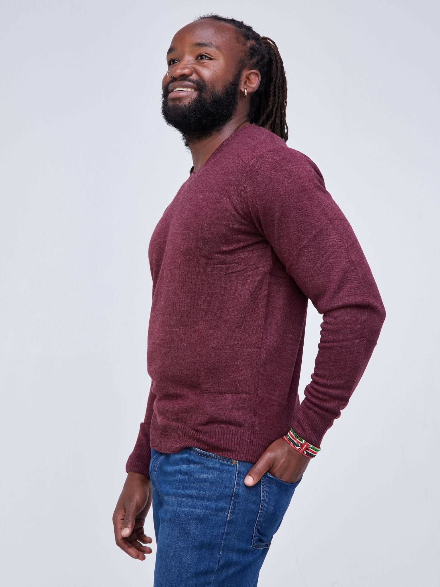 Free Size Cardigan - Maroon